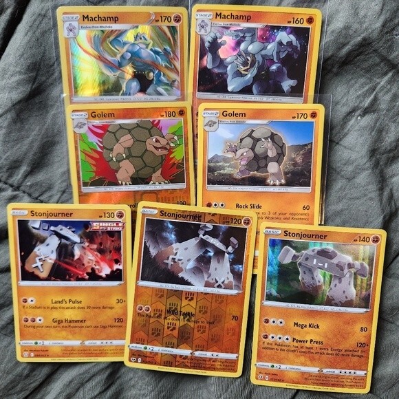 Machamp, Golem, Stonjourner Card Bundle - Picture 1 of 6
